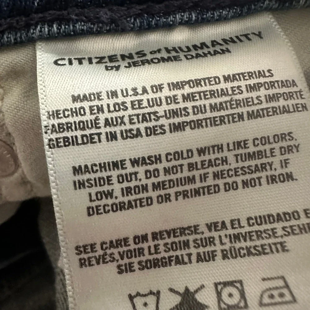Citizens of Humanity Sid Straight Leg Jeans Blue Medium Wash 30 604P-357 Mens